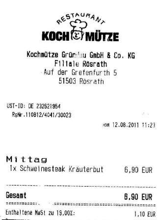 imrf Hffner Kochmtze Restaurant